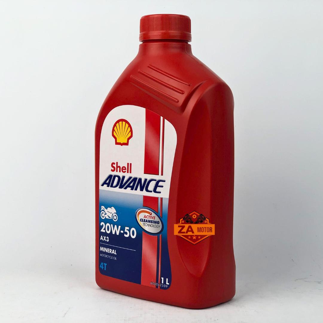 SHELL ADVANCE AX3 20W-50 1L | OLI MESIN SHELL ADVANCE AX3 20W-50 1000L