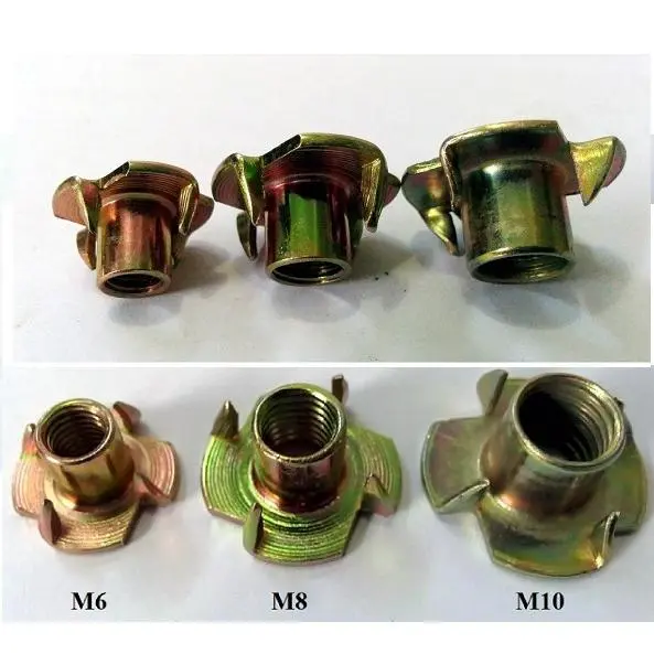 Mur Tanam Baut Cakar Mur T Nut Baut Cakram Baut Tanam Kayu M6 M8 M10 - M-6