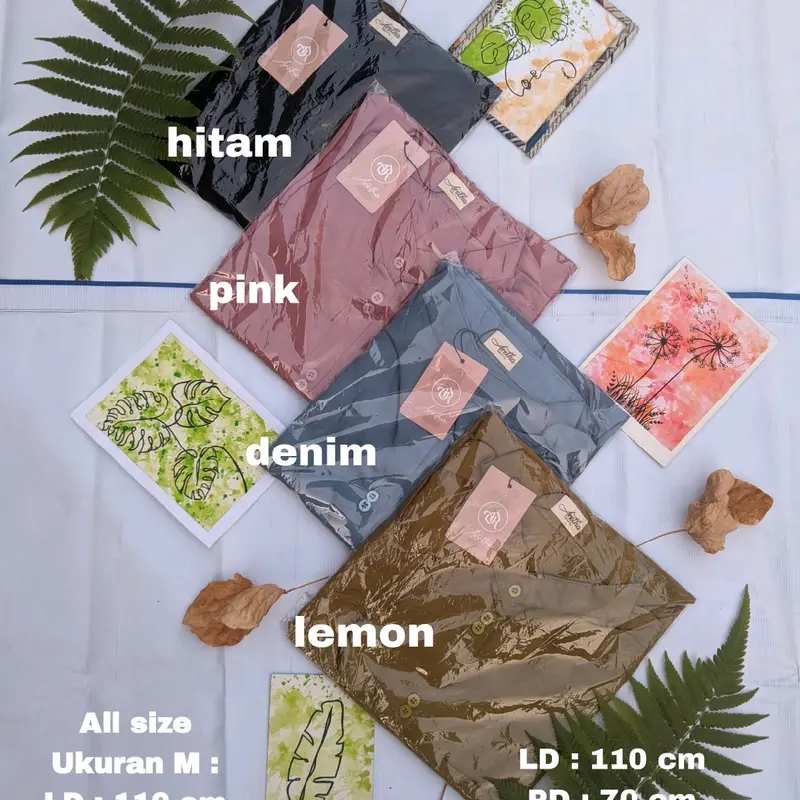 Kemeja blouse wanita kekinian 2024 Atasan  Cewek Rayon twill 0