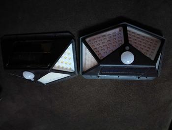Product Review of ( 4 x Sided ) Waterproof 100 LED 3 Modes Solar Motion Sensor Light Outdoor Wall Lighting from I**^ 3