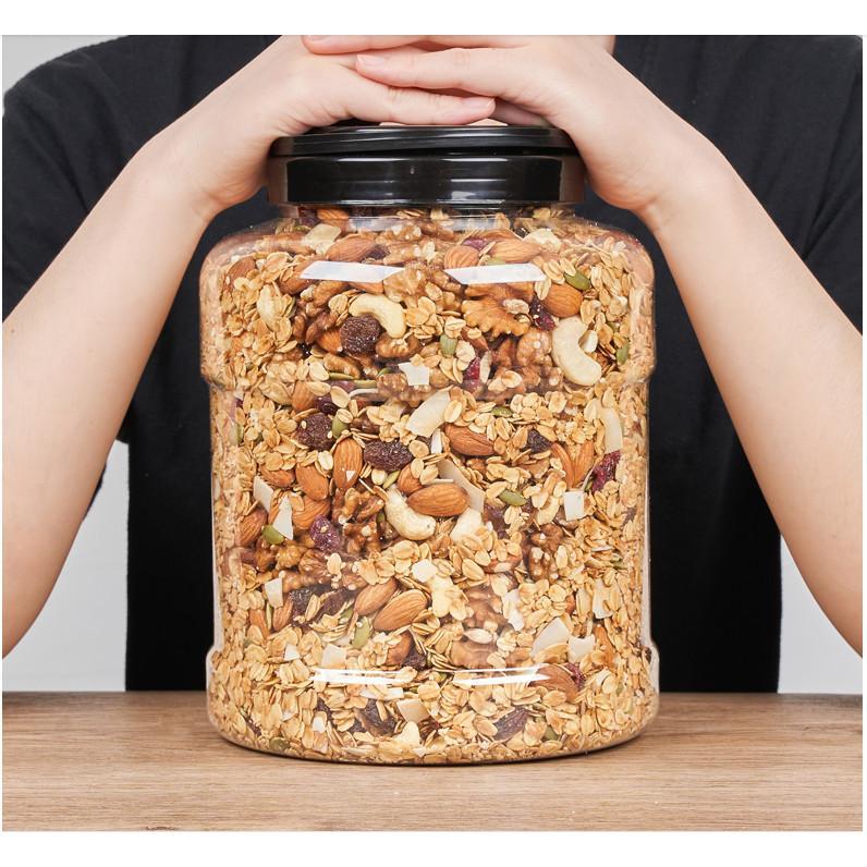 Ngũ cốc yến mạch granola trộn với 7 loại trái cây sấy khô - không đường, tốt cho sức khỏe, hỗ trợ giảm cân, 500g.