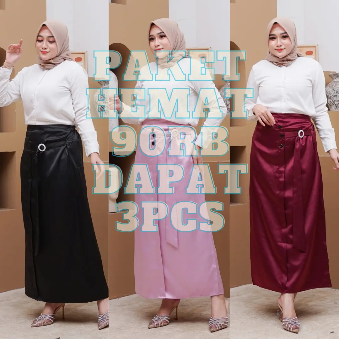 Rok Sakura Kancing Depan Bahan Velvet Premium