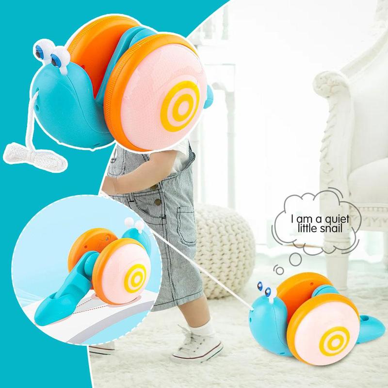 Đồ Chơi Ốc Sên Có Dây Kéo, Dây Kéo Ốc Sên, Có Thể Bò, Âm Nhạc, Xếp Hình 3