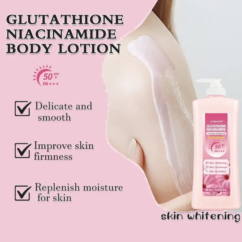 B1T1 CUISHIFAN Glutathione Niacinamide Body Lotion SPF50 PA++ - 3X Whitening Moisturizer 400ml+200ml for Spot Treatment of Dark Areas - Acne - TikTok Shop Philippines B1T1 CUISHIFAN Glutathione Niacinamide Body Lotion SPF50 PA++ - 3X Whitening Moisturizer 400ml+200ml for Spot Treatment of Dark Areas - Acne - TikTok Shop Philippines