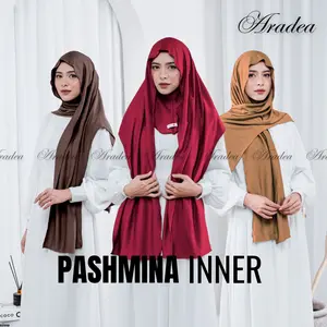 Pashmina Instan Inner Ninja Padma Jilbab Menutup Leher Pasmina Oval Jersey Hijab Instan Meleyot Kerudung Pashtan Segitiga Mleyot Flowy Syari Muslim Wanita Menyatu Ciput