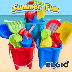 Ember Pasir Pantai Castle Set Sekop dan Cetakan