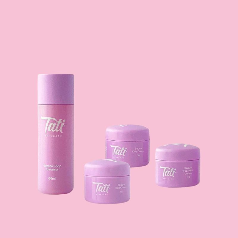 TATI SKINCARE +SERUM CREAM TATI SATU SET 5in1 MENCERAHKAN 1