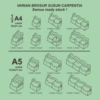 Gambar Carpentia | Tempat Brosur Akrilik 2 Tingkat [1/3 A4 - A6] Tipe E3 - 2 Susun [Acrylic Display Holder, Kantong Flyer, Standing] dari Carpentia Indonesia Kota Tangerang Selatan 5 Tokopedia