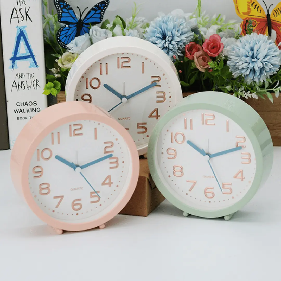 Đồng hồ để bàn tròn đồng hồ báo thức tròn
