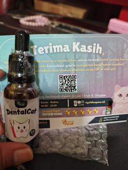 Product Review of Golden Paw - DentalCat Obat Tetes Mulut Kucing Sariawan Radang Bau Mulut dan Pembersih Plak Karang Gigi Hewan 20ml from m**h e**k 0