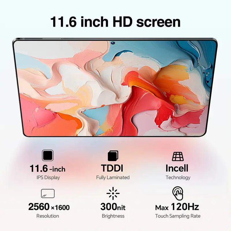 【Free Wireless mouse keyboard set】 Tablet pc S12 11.6inch Tablet 1TB+16GB 120hz Pro Layaknya PC|OLED RealColor FullView Display | Ultra-tipi Tablet hp tabletadvan AirPad Murah Tablet Murahhp MatePad Wifi 2