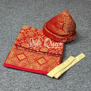 SETELAN RUMPAK DAN TANJAK SONGKET PALEMBANG (BELUM BROS) DEWASA DAN ANAK /SET TANJAK DAN RUMPAK SONGKET PALEMBANG