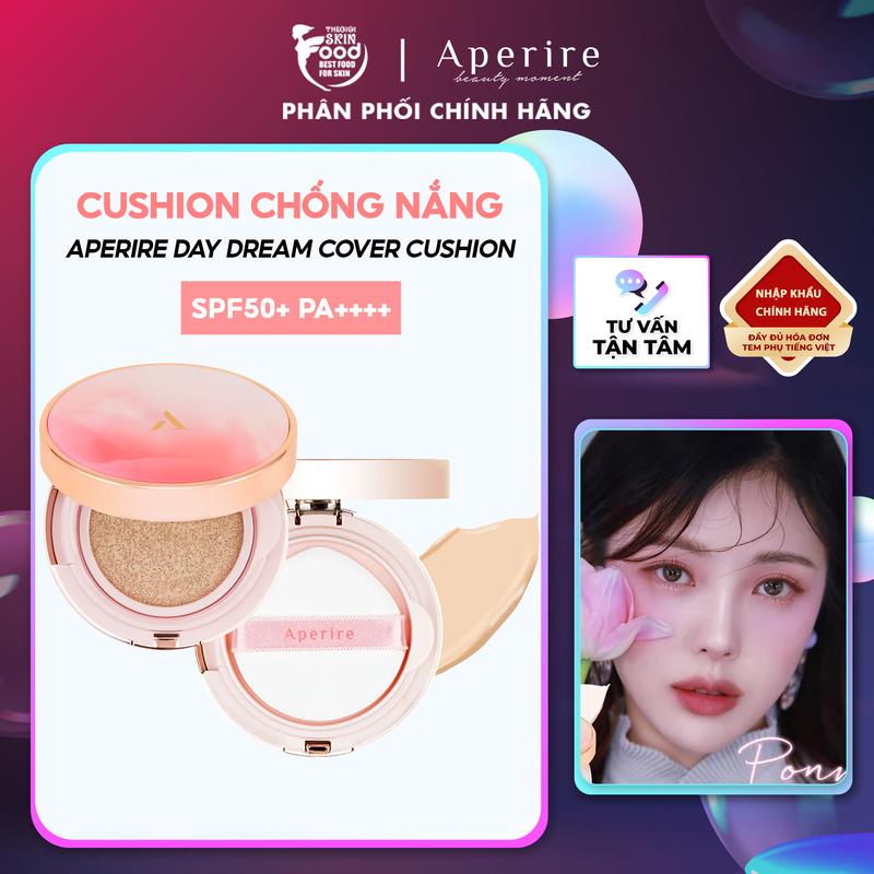  Cushion Chống Nắng Che Phủ Cao Aperire Day Dream Cover Cushion SPF50+ PA++++ 