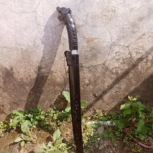 pisau panjang motif singa Warna hitam Alat Daging Dapur Kitchenware