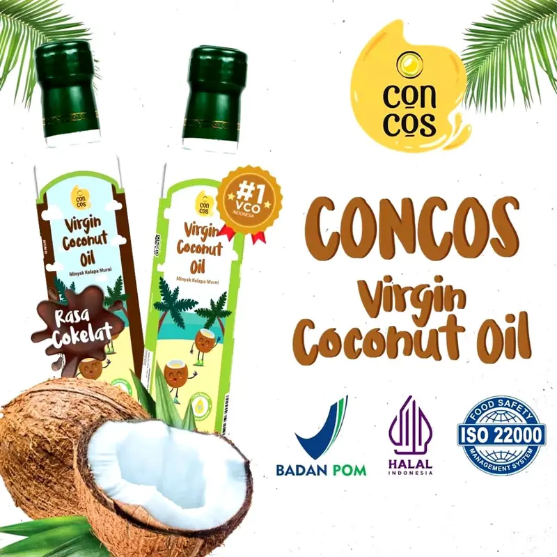 CONCOS VIRGIN COCONUT OIL MINYAK KELAPA MURNI 100ML & 250ML 2