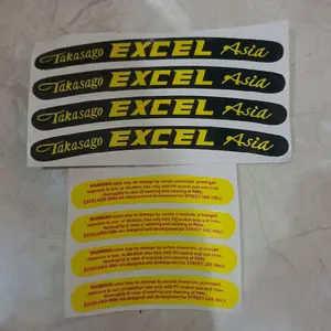 STIKER VELG EXCEL ASIA EMBLEM