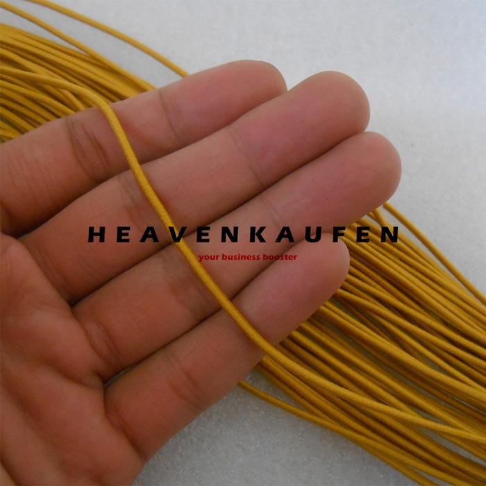 Gambar Tali Elastis Kecil Bulat Melar Molor Diameter 1,5 mm Warna Mustard Harga Per Meter - mustard dari Heaven Kaufen Kota Malang 4 Tokopedia