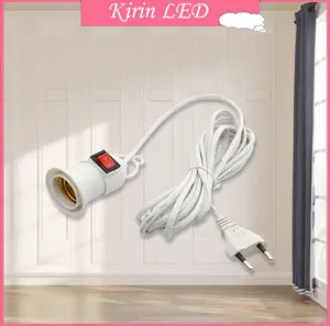 3M/5M/10M  FITTING FLEKSIBEL/ FITTING LAMPU FLEKSIBEL E27 OVER COLOK ON/OFF/GAGANG FLEKSIBEL