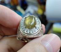 Gambar Cincin Batu Idocrase Bio Solar Aceh IDC030 Giwang Melintir Ikatan Perak Mewah Size Kantoran dari CNC phoneshop Kota Administrasi Jakarta Pusat 4 Tokopedia