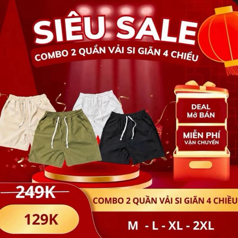 Quần Vải Si Giãn 4 Chiều Siêu Sale 129K M L XL 2XL