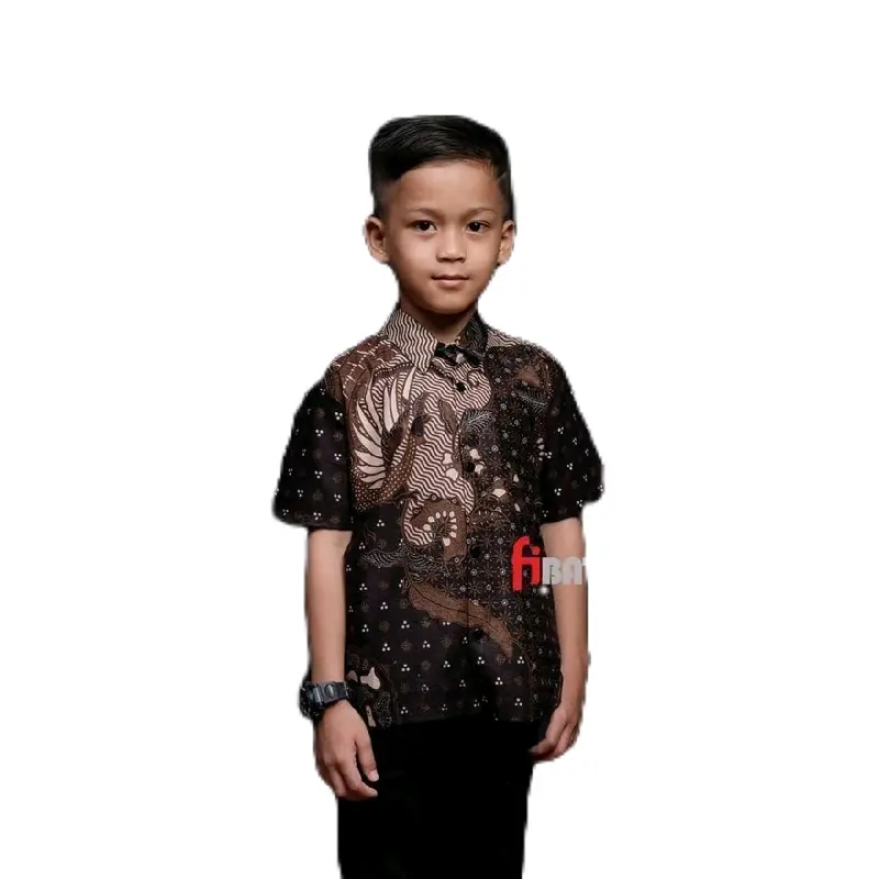 Baju Batik Anak Laki-laki Umur 2-13 Tahun Terbaru - Atasan Seragam Hem Kemeja Lengan Pendek Anak Cowok Laki-laki Modern Stylish Premium Kekinian Best seller 2025 - Fashion 1
