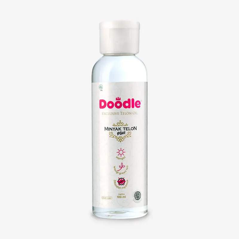 Minyak Telon Doodle Wangi Greentea Ukuran 250 Ml Untuk Bayi yang Menghangatkan Newborn 2