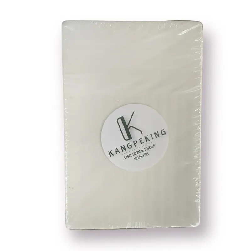 Kertas STIKER LABEL Roll Lipat  isi 500 pcs ukuran A6 100 x 150 mm Thermal Paper 2