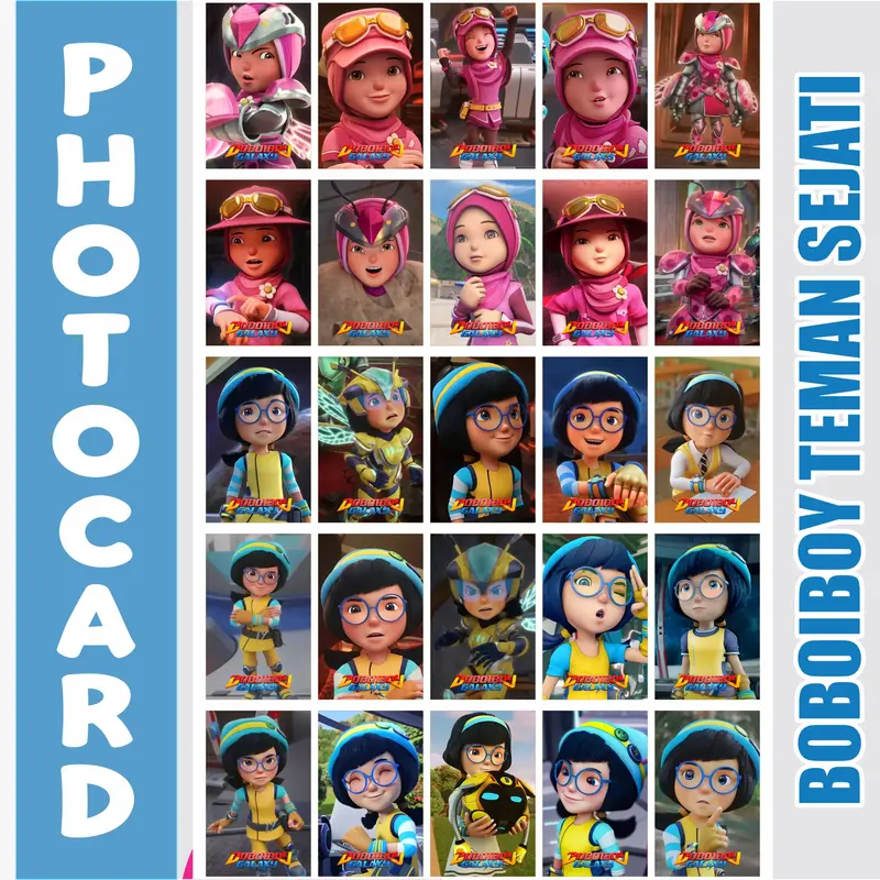100 Pcs Photocard Boboiboy dan Teman-temanya Bonus Innerslave 1