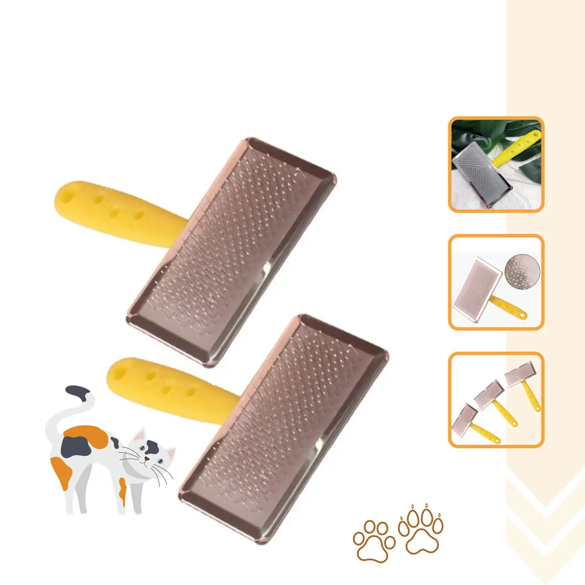 Sisir Bulu SR-25| Besar| Kecil| Sisir Bulu Anjing Dan Kucing| Sisir Grooming Pet Brush