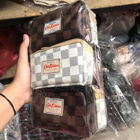 Dompet Wanita HP 3 Resleting Eco Multifungsi Pouch 3 Ruang Random 0