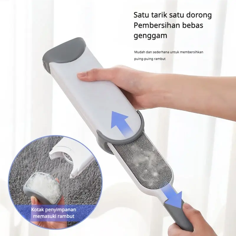 [COD]Double-Sided Electrostatic Hair Removal Brush Portable Clothes Lint Roller Lint Remover Pet RemoverLint Brush Pet Hair Remover Magic Brush Clothes Cleaner Lint Remover for Couch Reusable Lint Brush household items 3