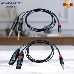 Kabel AUX Canare Japan XLR Female / XLR Male / Akai 6.5 dual to 3.5mm Stereo TRS