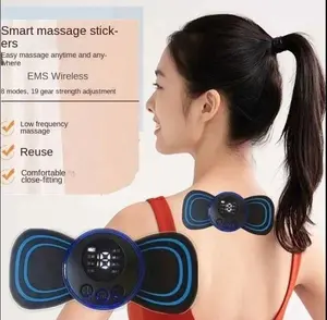 EMS Foot Massager Pad Mat Alat Pijat Kaki Akupuntur Elektrik Pulse S / Electric EMS Foot Massager Alat Pijat Kaki Elektrik Foot Mat Perawatan Merah Terapi Tubuh Leher Getar Punggung Pijit Therapy