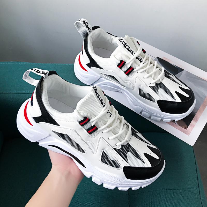 [COD] Sepatu Olahraga Pria Baru, Sepatu Olahraga Trendi Sol Tebal Bersirkulasi Jaring, Sepatu Olahraga Lari Kasual Penambah Tinggi Badan Pria Serbaguna, Sepatu Kasual Casual Running 6