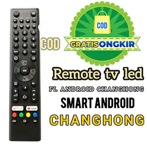 REMOTE TV CHANGHONG LCD/LED SMART TV ANDROID YOUTUBE NETFLIK