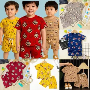 Babynkids Setelan Anak Laki laki / Perempuan Karakter 0-5 Tahun