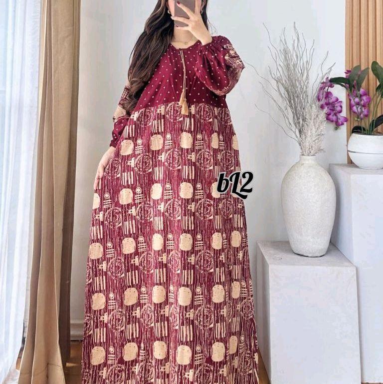 GAMIS MOTIF TERBARU BAHAN RAYON TEBAL-GAMIS NYAMAN-GAMIS WANITA Formal 2