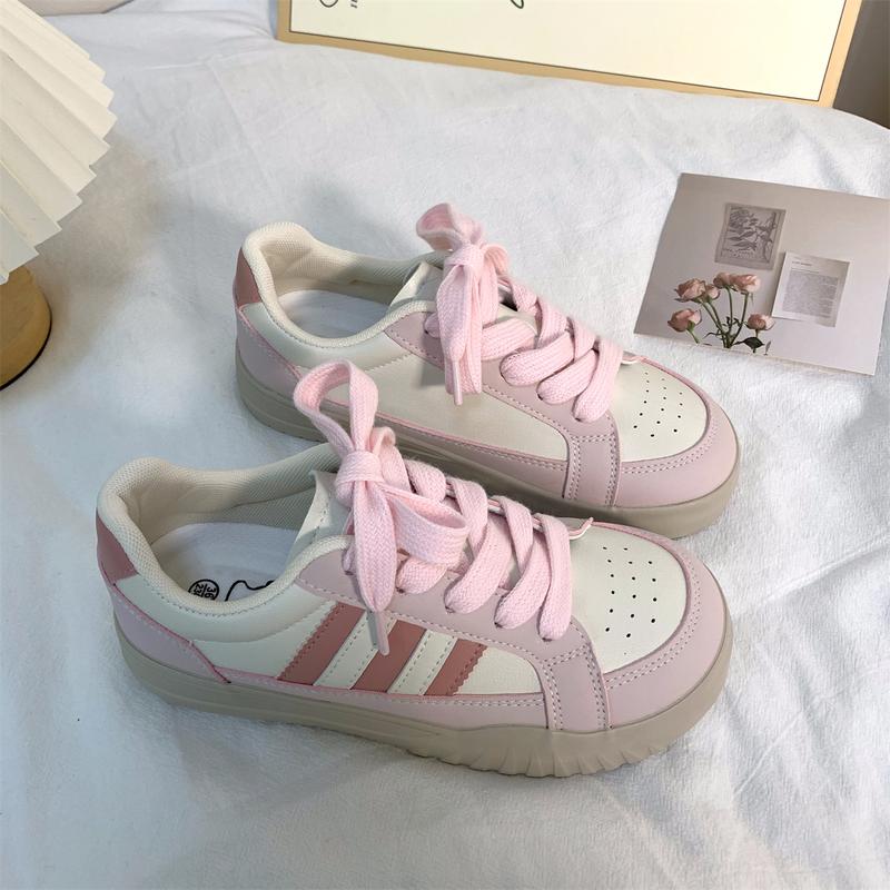 Giày Huấn Luyện Viên Đức, Phong Cách Preppy Sọc, 6817, Thích Hợp Cho Mùa Lò Xo Và Mùa Thu, Hàng Mới Về, Thường Ngày Và Dễ Phối Đồ Thiết Kế Ngọt Ngào, Thích Hợp Cho Học Sinh Nữ, Giày Trượt Ván Độc Đáo Sneaker Shoes 5