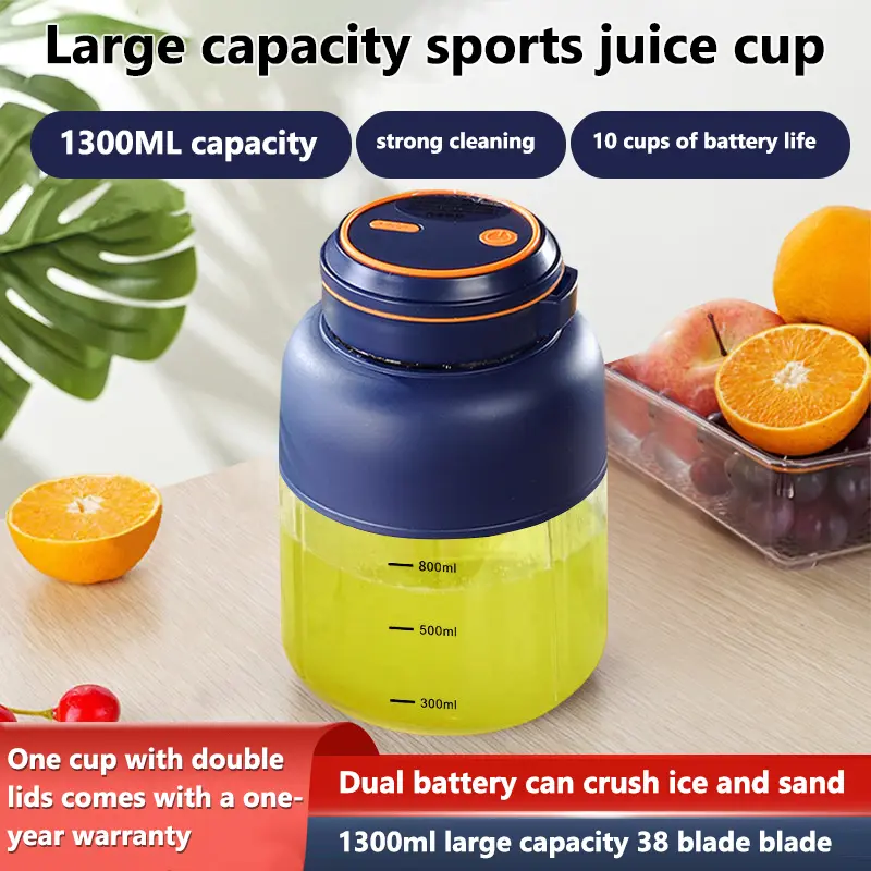 Portable Electric Juicer Cup - Mini Wireless Blender, 304 Stainless Steel Blade,Juice/Smoothie/Baby Food, Rechargeable Travel Cup, Small Home Juicer
