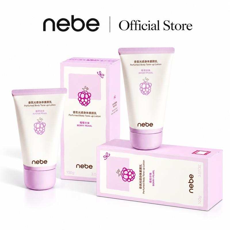 Kem body nâng tone Nebe Bii trắng 3 trong 1: làm sáng da, săn chắc, ẩm mượt (100g) – Kem dưỡng cơ thể nhẹ nhàng, mềm mại, cấp ẩm, làm trắng da, chống nước, mang lại làn da tự nhiên không gây khô căng, kèm hương thơm lâu dài.