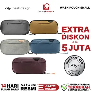 Peak Design Small Wash Pouch - Peak Design Wash Pouch GARANSI RESMI