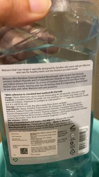 Product Review of Watsons Mint Bamboo Charcoal Herbal Mouth Wash 500ml from G**a 0