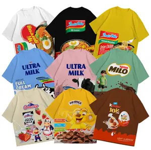 ( Free Stiker Nama ) Pojok Belanja  Kaos Anak Motif Snack Untuk Usia 1-12 Tahun Laki-laki dan Perempuan
