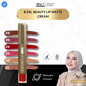 B ERL Cosmetics Beauty Lip Matte Cream - Lipstik Berl No 1 2 3 4 5 6 7