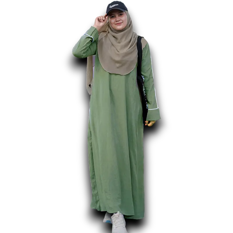 Jembarmuslim - Abaya List Ban Tangan | Gamis Basic Simple Variasi Setrip Exclusive Airflow Crinkle Dress Hitam Lembut Casual Remaja Wanita Muslim Dewasa Maxi Syari Lebaran gamisabaya 3