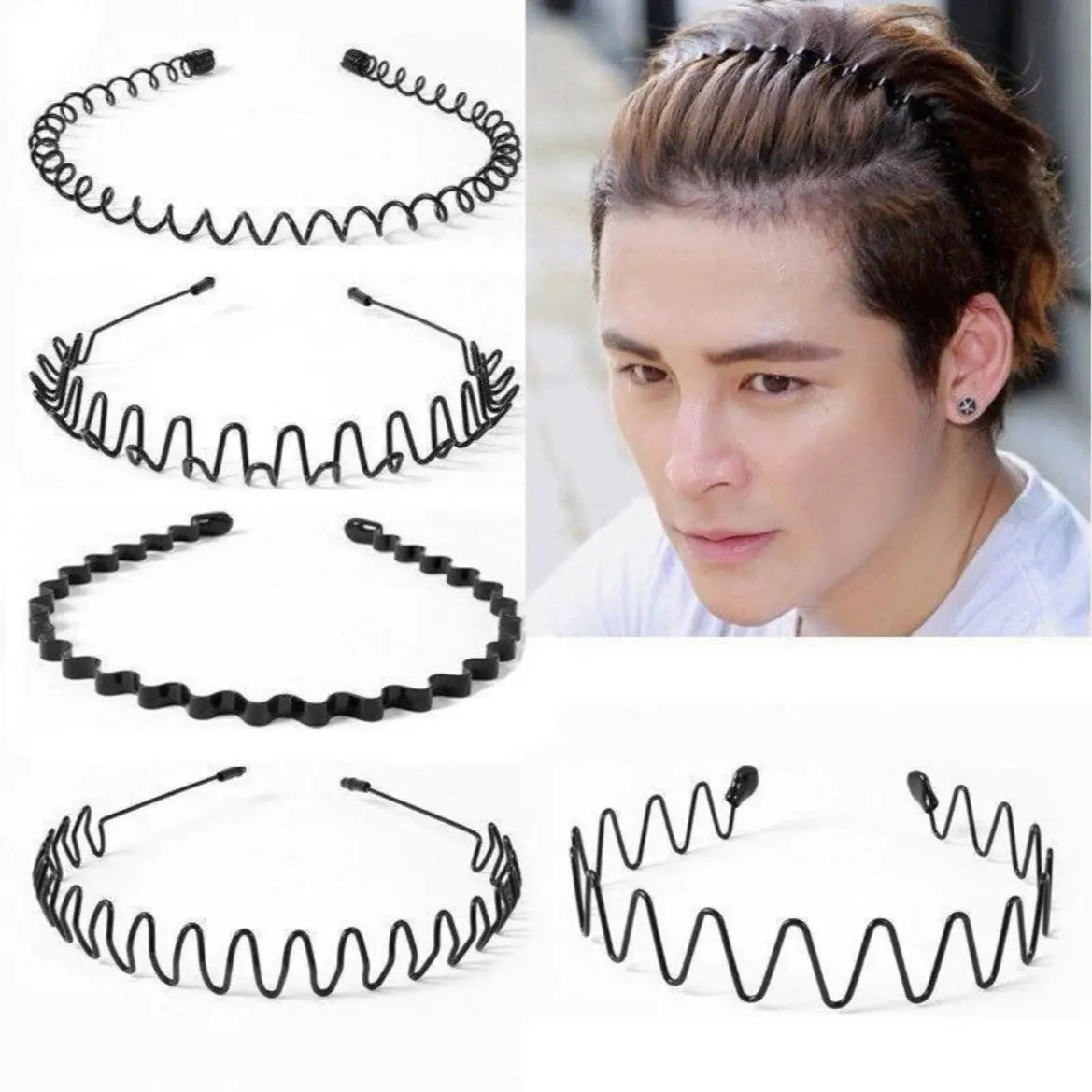 BANDO SISIR KAWAT - BANDO SIRKAM - BANDO ZIGZAG Headband Besi