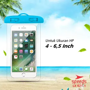 SPEEDS Smartphone Dry Bag Sarung HP Case Kantong Anti Air Waterproof Handphone Pouch Max 7 Inch Outdoor 021-1