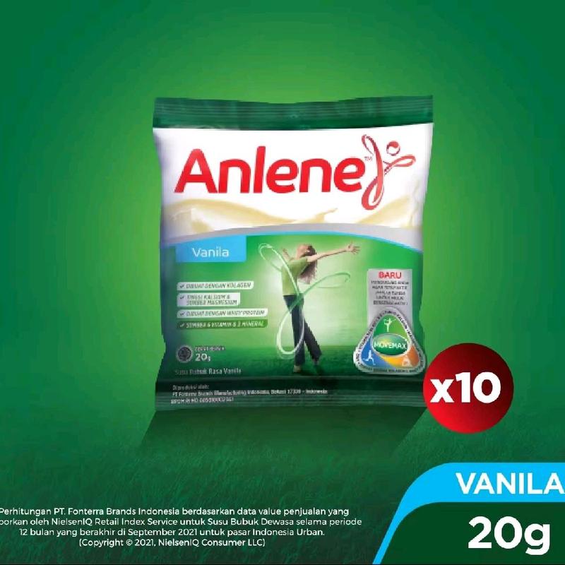 SUSU ANLENE RENCENG 10PCS COKLAT VANILA - Shop | Tokopedia