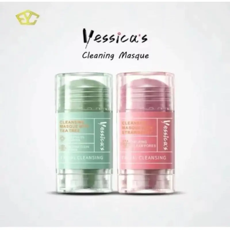 Masker Yessica's Clean Mask Clay Stick untuk Mencerahkan Wajah - Muka