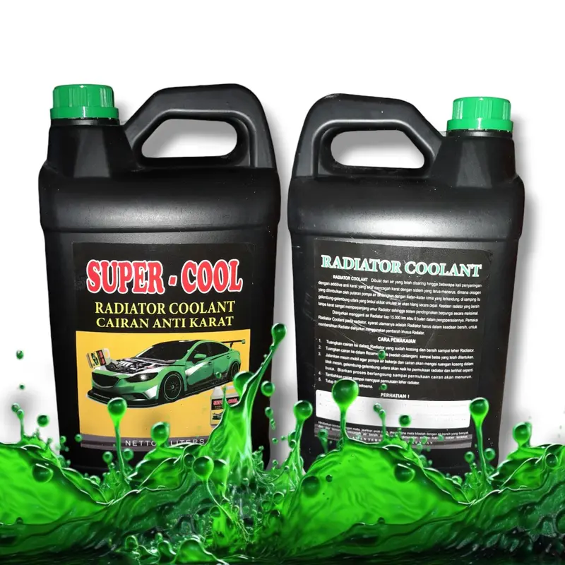 Air Radiator Coolant Super Cool Hijau Galon Isi Liter Shop